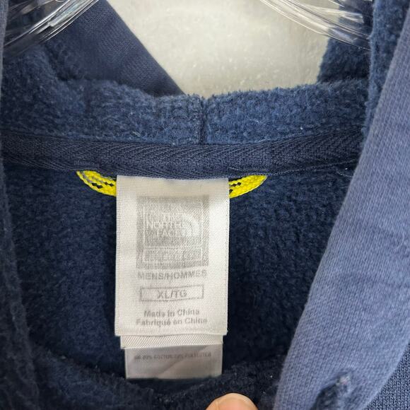 The North Face Mens Pullover Hoodie Size XL Blue Large Half Dome Logo Sweatshirt - Picture 3 of 7